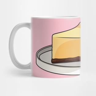 Cheesecake cartoon illustration Mug